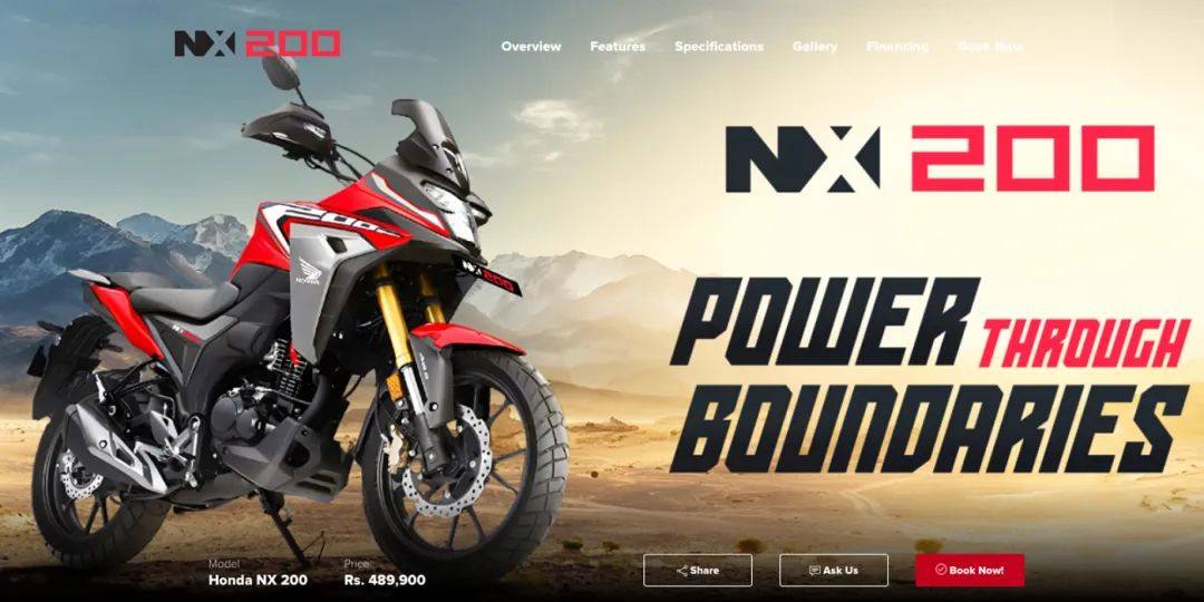Honda NX200印度发表，CB200X改名再战。