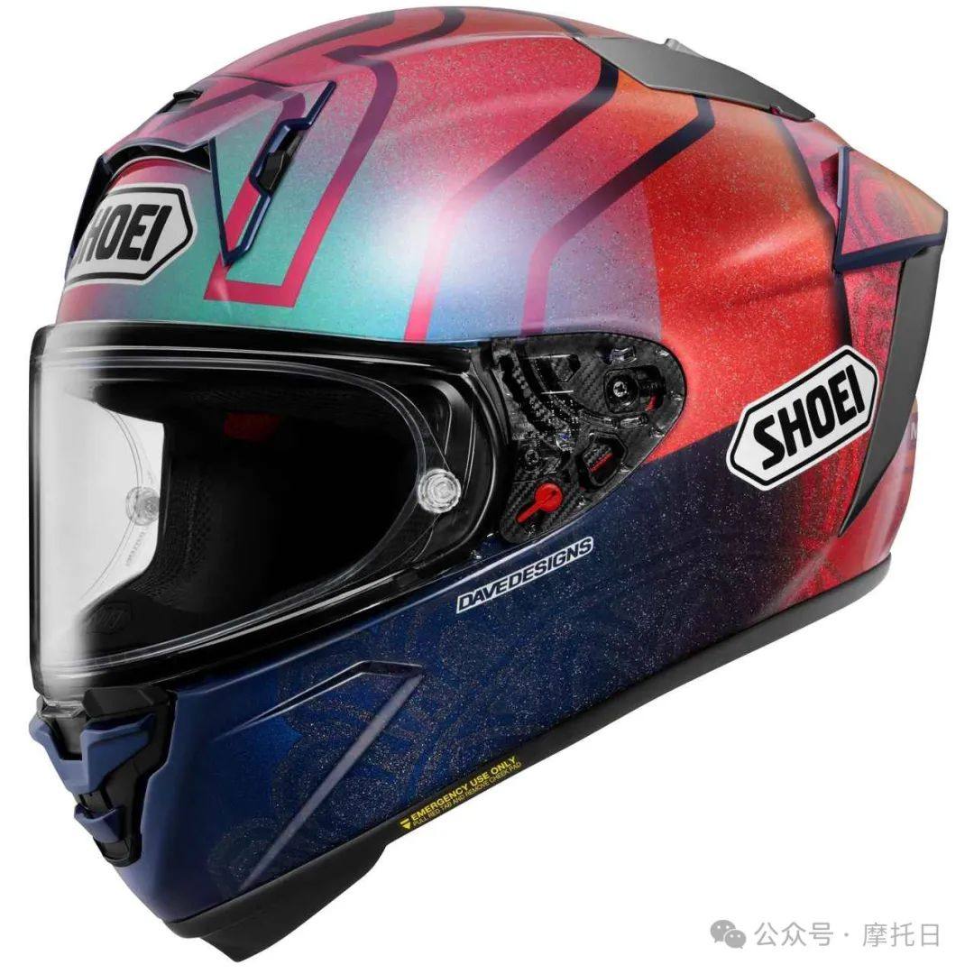 SHOEI发布X15新花色Marquez Holi,马奎斯所戴头盔全新复刻