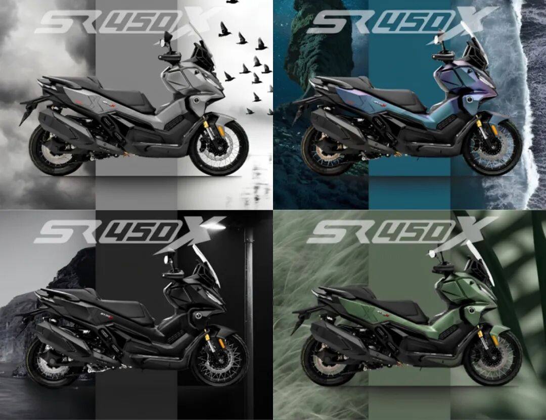 隆鑫无极SR450X双缸踏板全新配色海外率先亮相