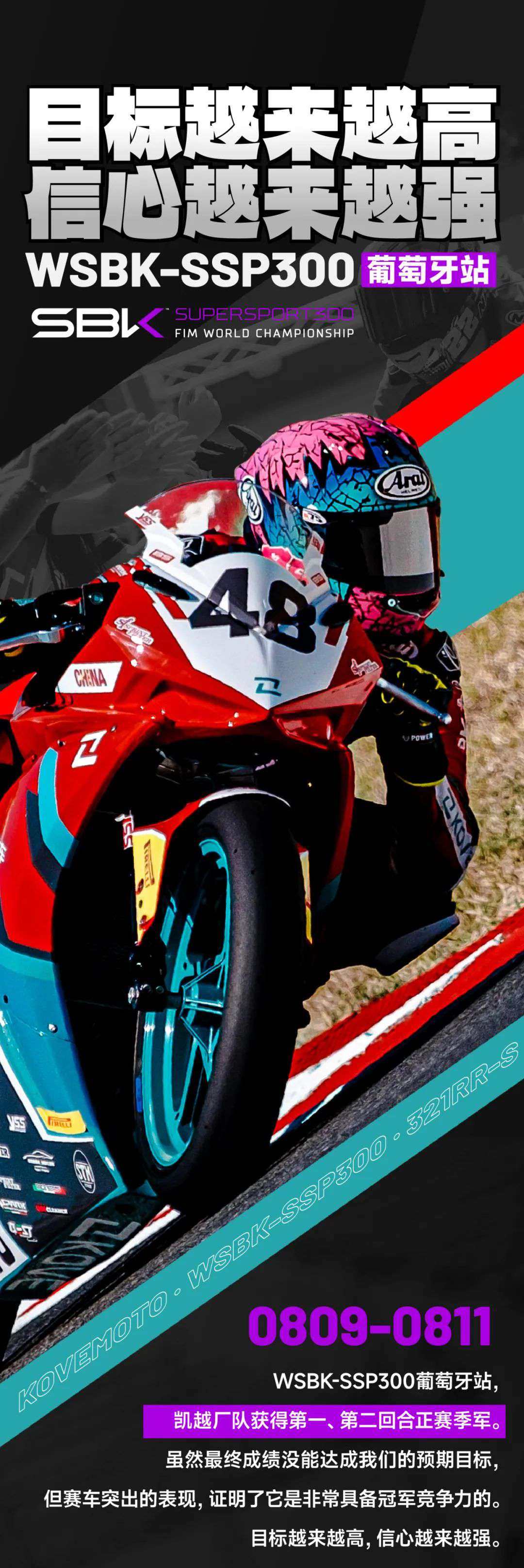 WSBK-SSP300葡萄牙站丨目标越来越高，信心越来越强