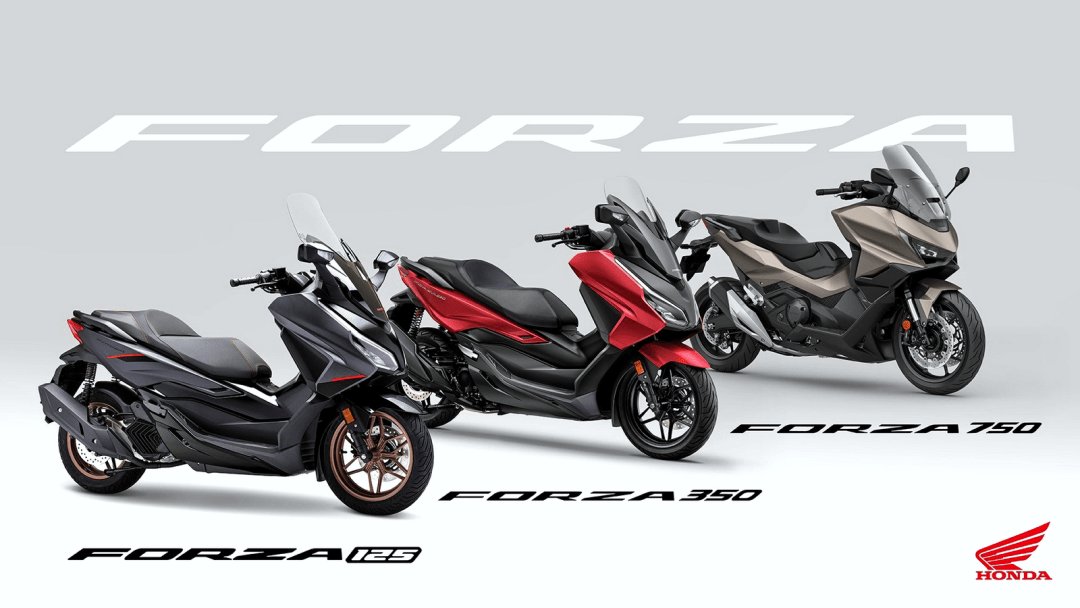 户外特写:新的外观,Honda 旗舰级踏板 2025 Forza 750
