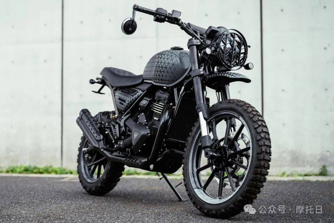 凯旋携手山系潮牌White Mountaineering发布Scrambler 400X,更潮更狂野