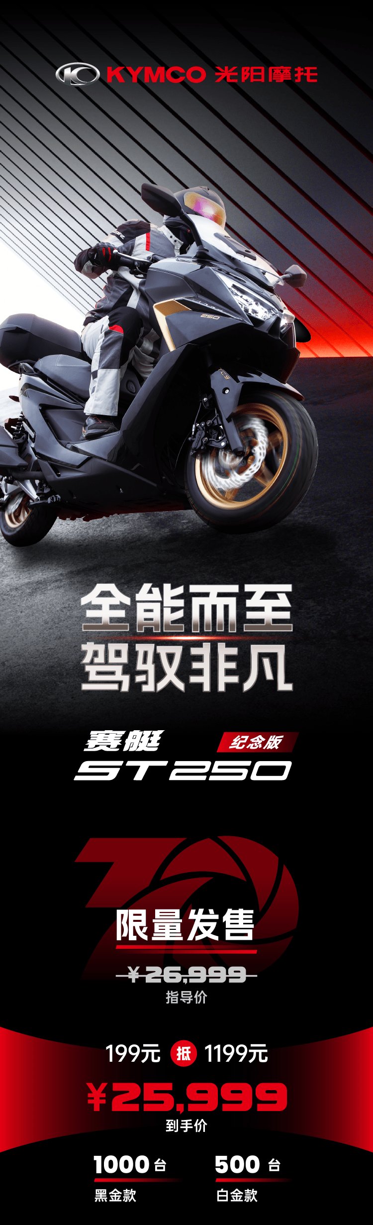 赛艇ST250纪念版 全能而至！