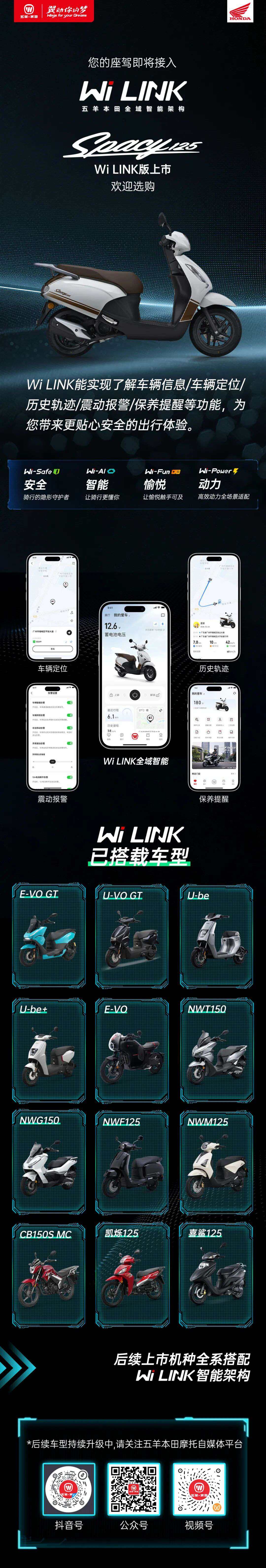 Spacy125,Wi LINK版上市
