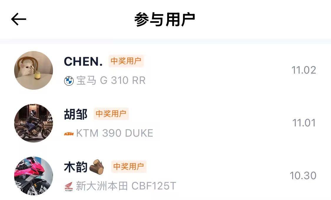 张雪机车共创名额抽奖(第二期)来了!第一期结果公布!