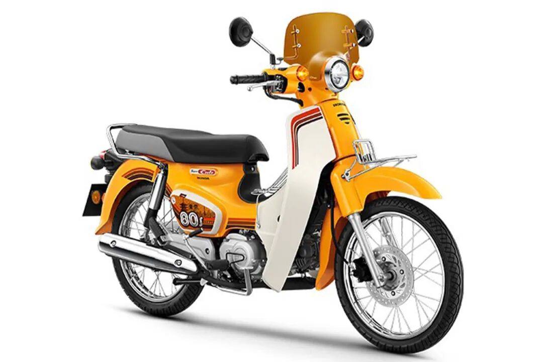 亮黄色加波普艺术风，本田幼兽Super Cub“东京80s”把复古玩明白了