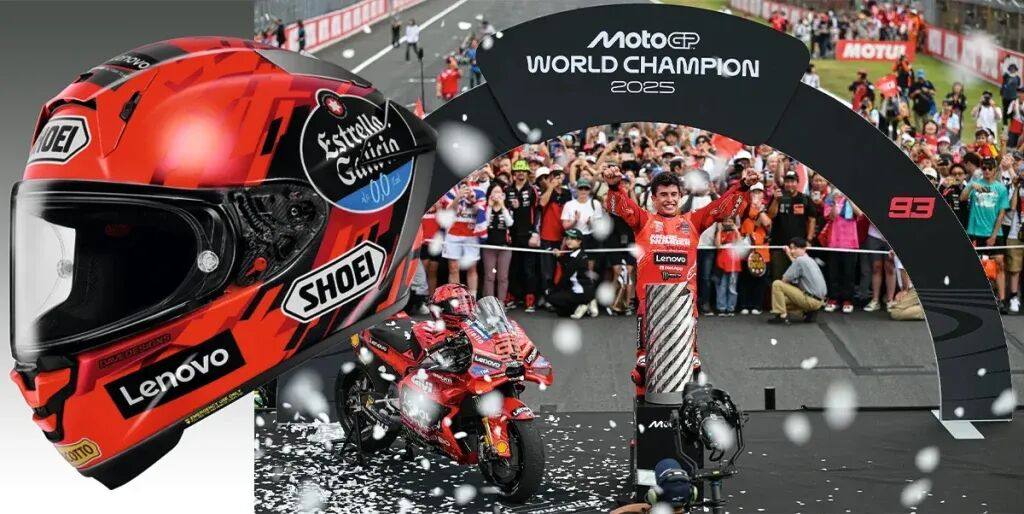SHOEI X-15 2025冠军复刻齐发,MARQUEZ 9与TOPRAK彩绘同步登场
