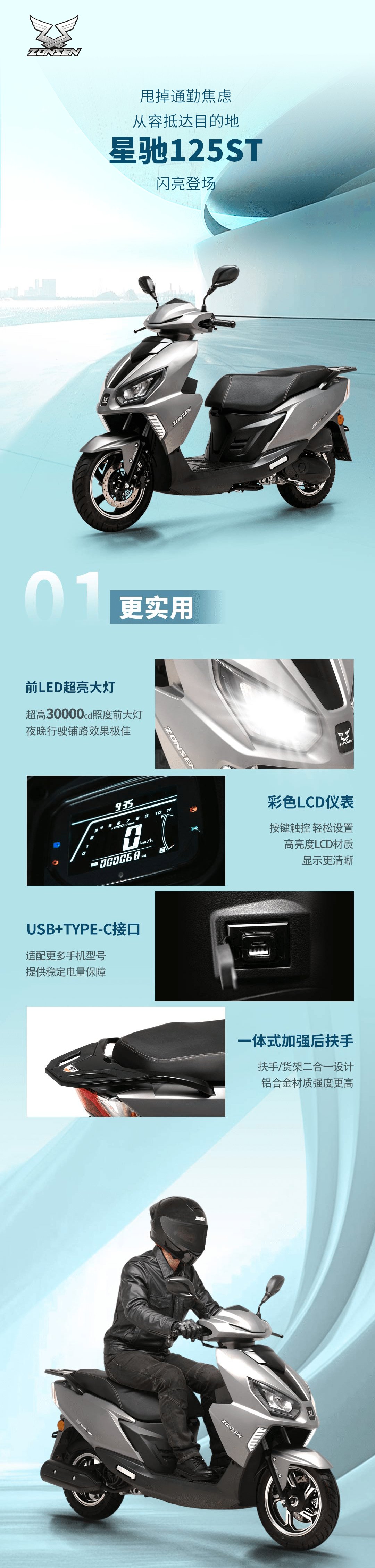 星驰125ST,闪亮登场