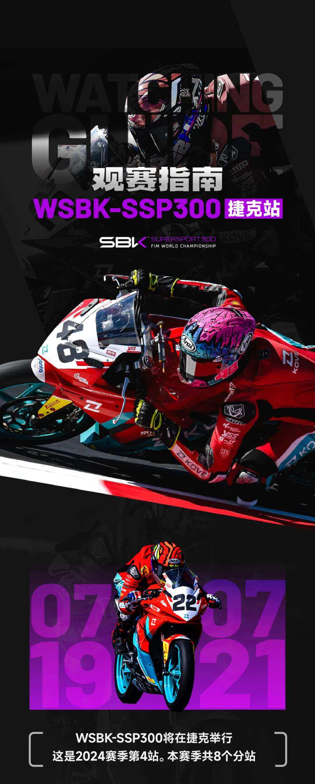 观赛指南丨WSBK-SSP300 捷克站