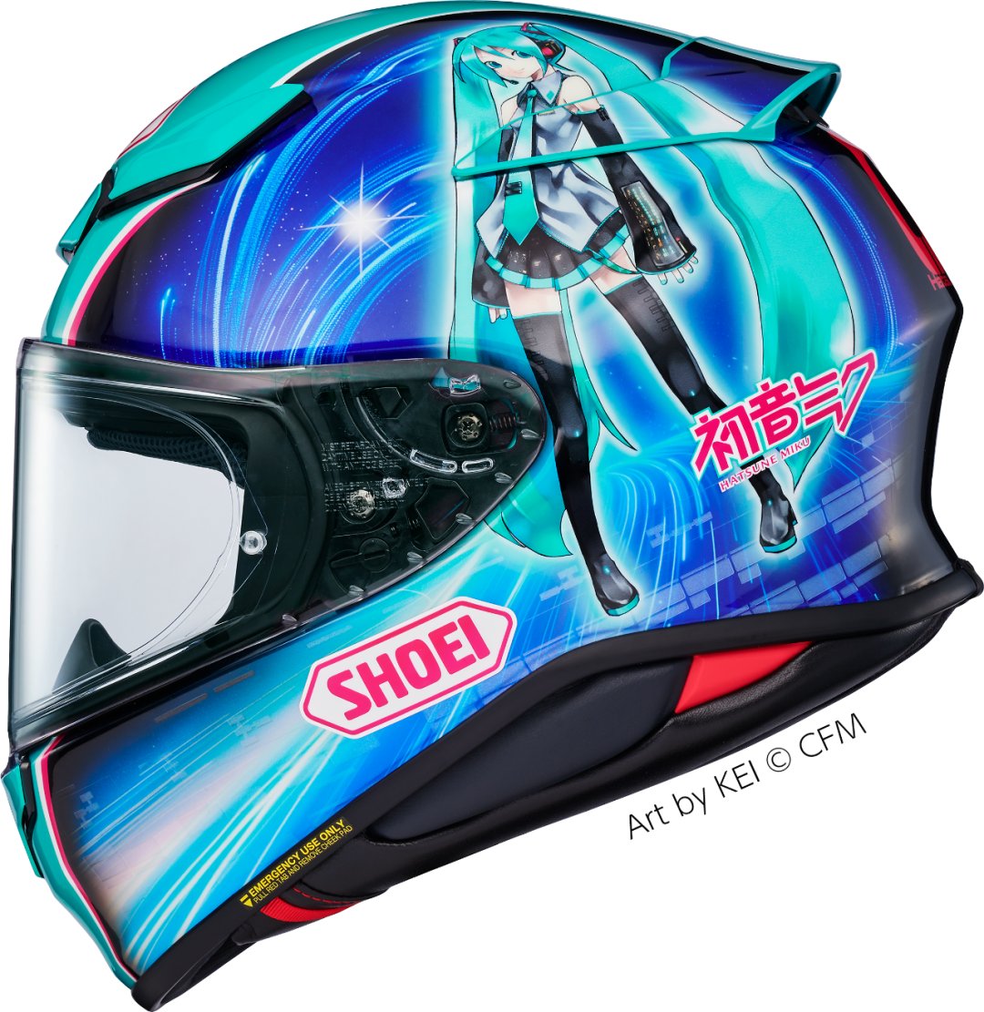 初音未来版画来了,SHOEI全新头盔版画,即将登场!!
