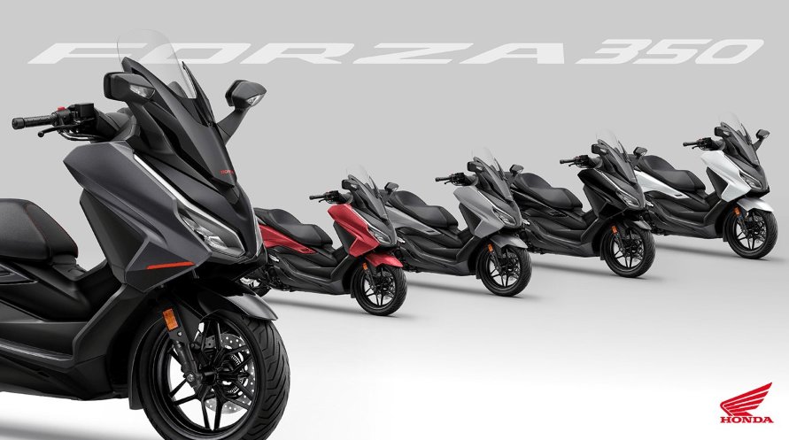 【新车速递】全彩仪表+新色，Honda发布新款Forza 125与Forza 350