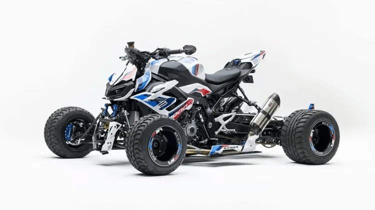 两轮超跑变四足猛兽!Exeet GmbH爆改宝马M1000R,四个轮子的双R见过吗?
