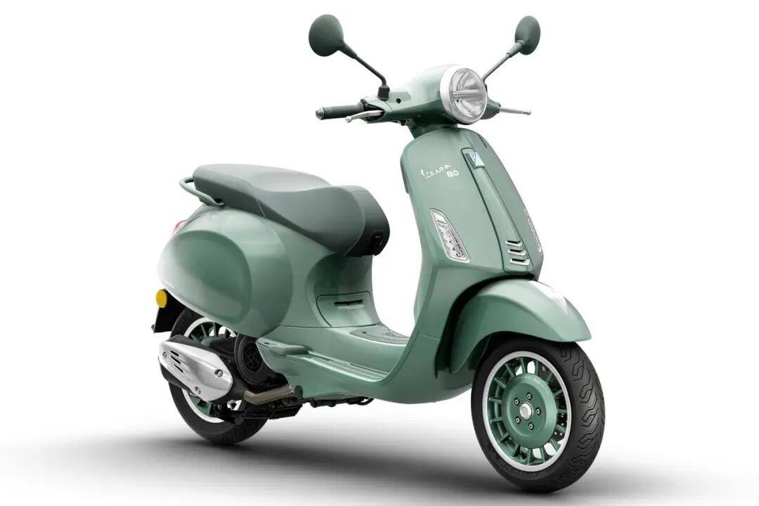 Vespa发布Primavera、GTS 80周年纪念版,独特的粉彩绿涂装
