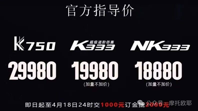 张雪上牌越野MX450L确认发售,9月约战MXGP;新本彩蛋车型解析;杰迪K750有悲有喜;