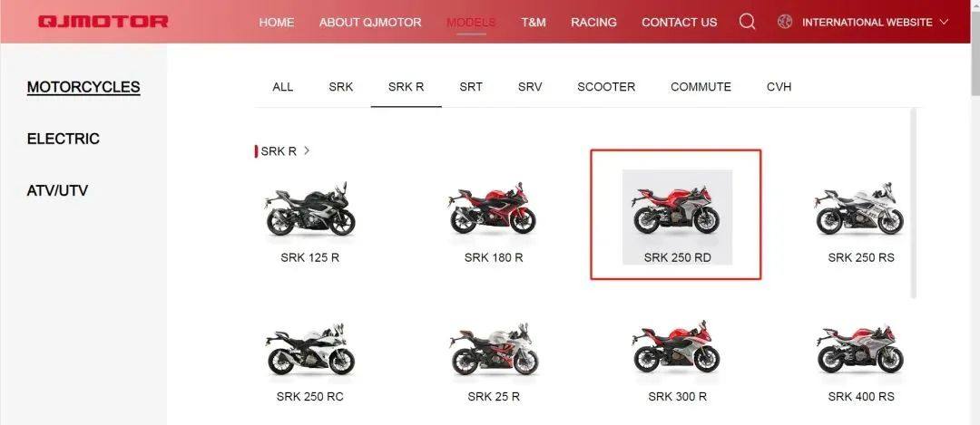 四缸250终于能买到了，QJMOTOR 赛250 国外曝光
