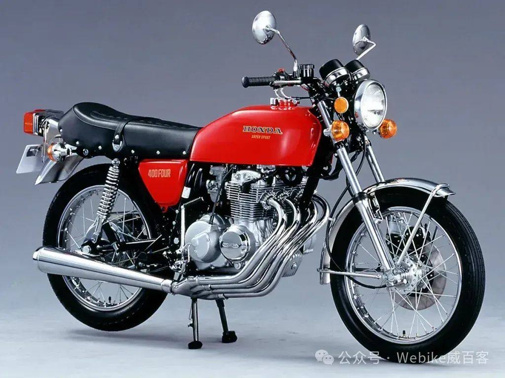 以Dream CB750FOUR为灵感，搭载四出排气管的本田CB400FOUR