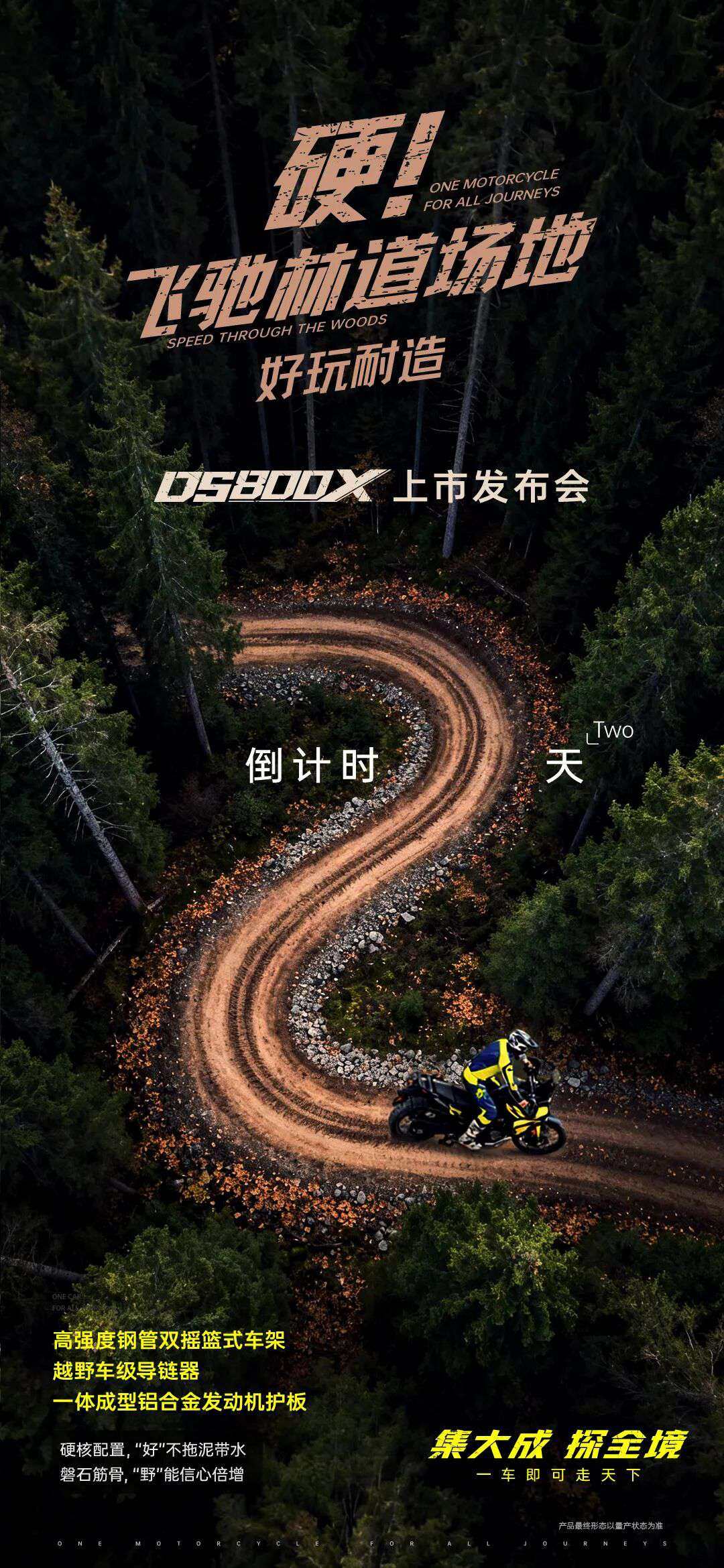 2天后,和DS800X飞驰林道场地
