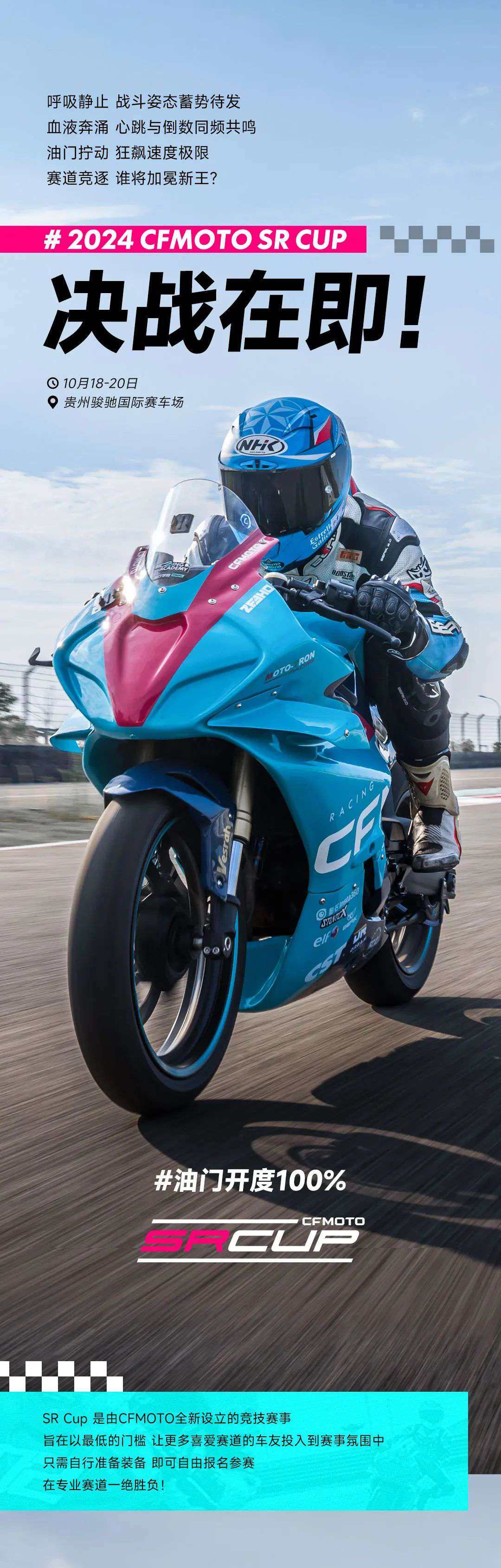 巅峰之战!2024 CFMOTO SR Cup参赛名单公布!