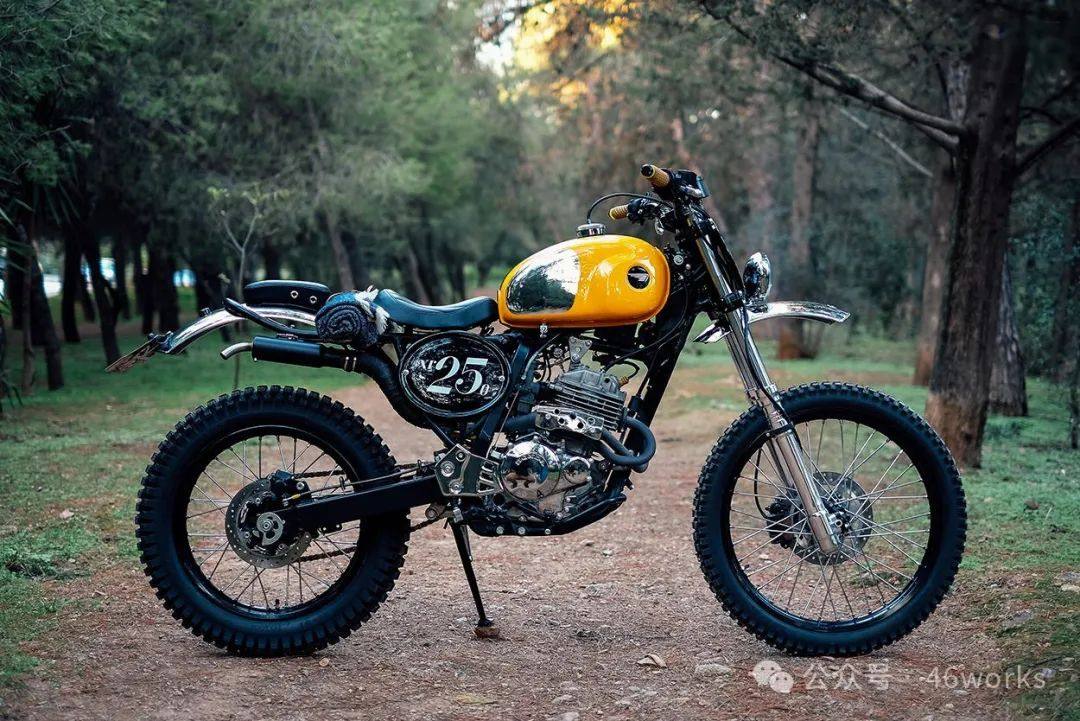 芥末黄野兽:Honda XR250 Scrambler