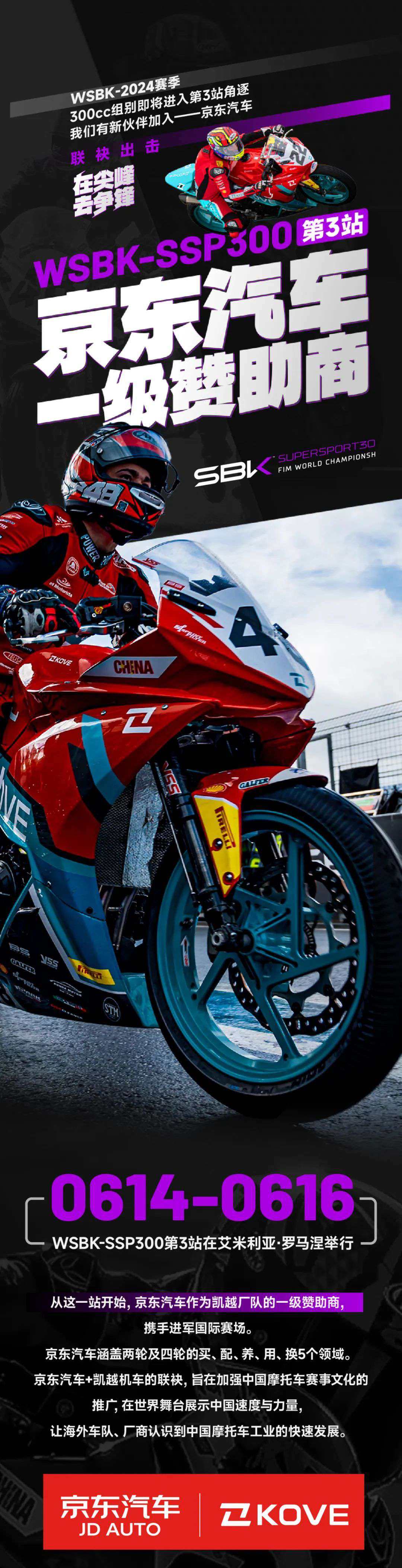 WSBK-SSP300第3站丨京东汽车一级赞助商