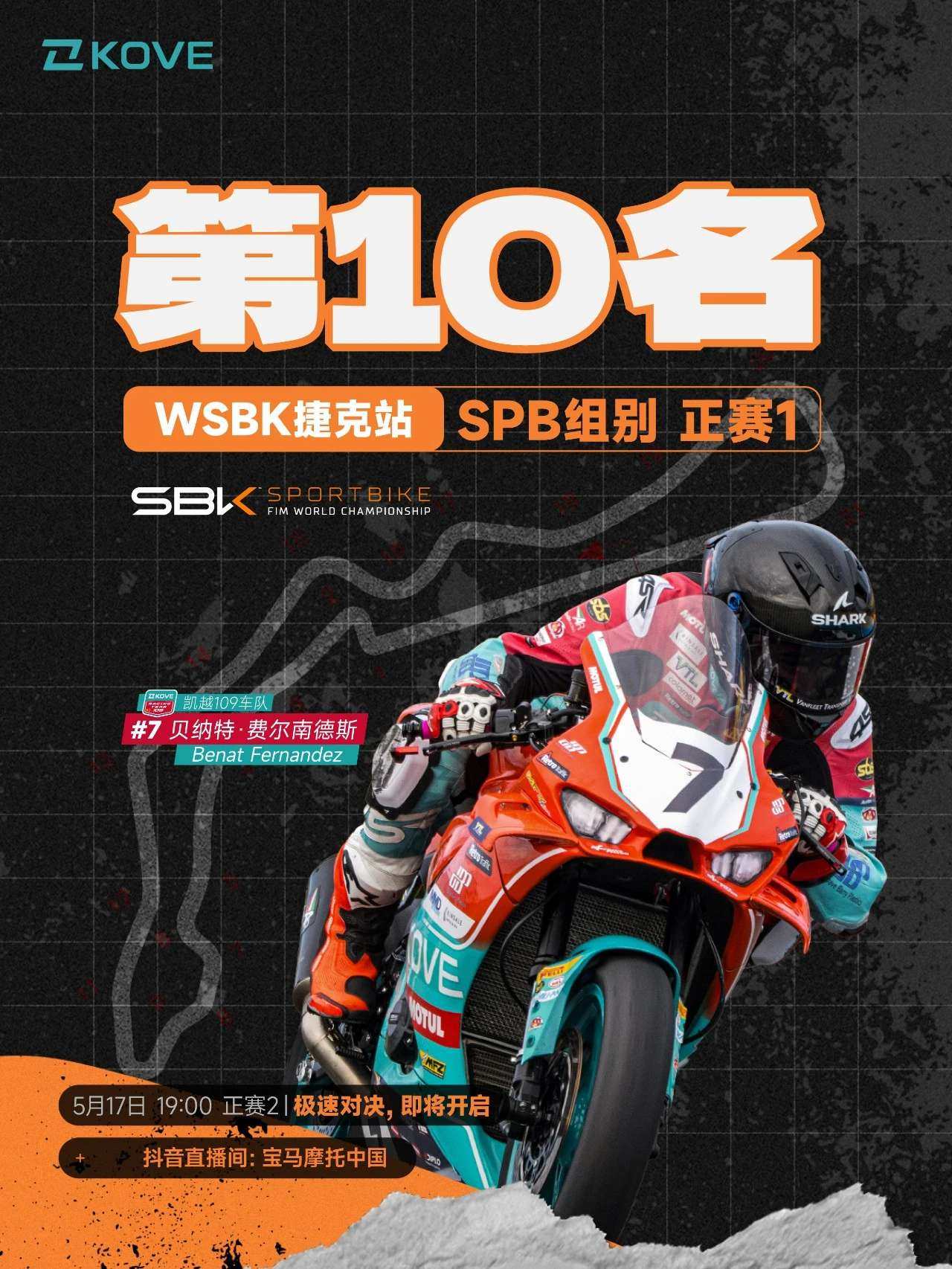 逆境而行，稳健取分 | WSBK捷克站 SPB正赛1