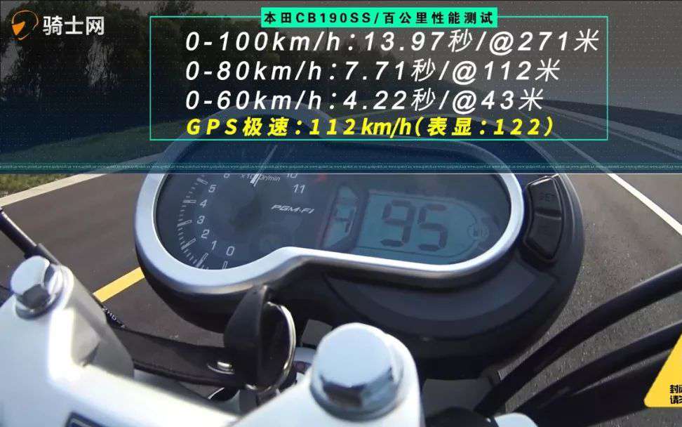 加速实测 | 五羊本田鸷道190（CB190SS）百公里加速呆子实测｜骑士网