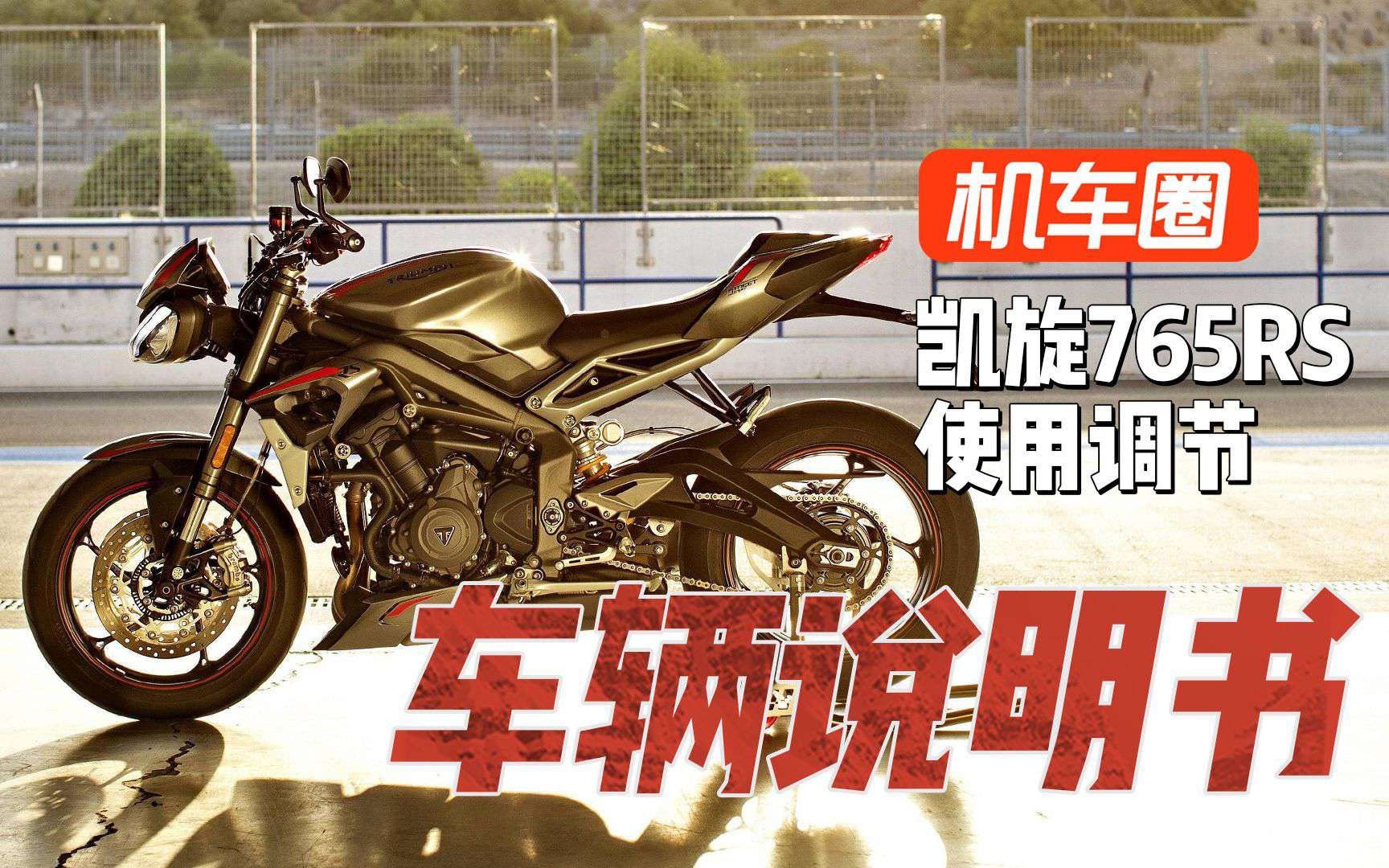 【车辆说明书】凯旋StreetTriple765RS-使用调节