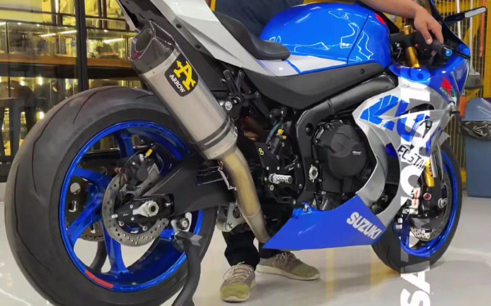 【铃木】SuzukiGSX-R1000R100周年全段箭牌排气启动声浪