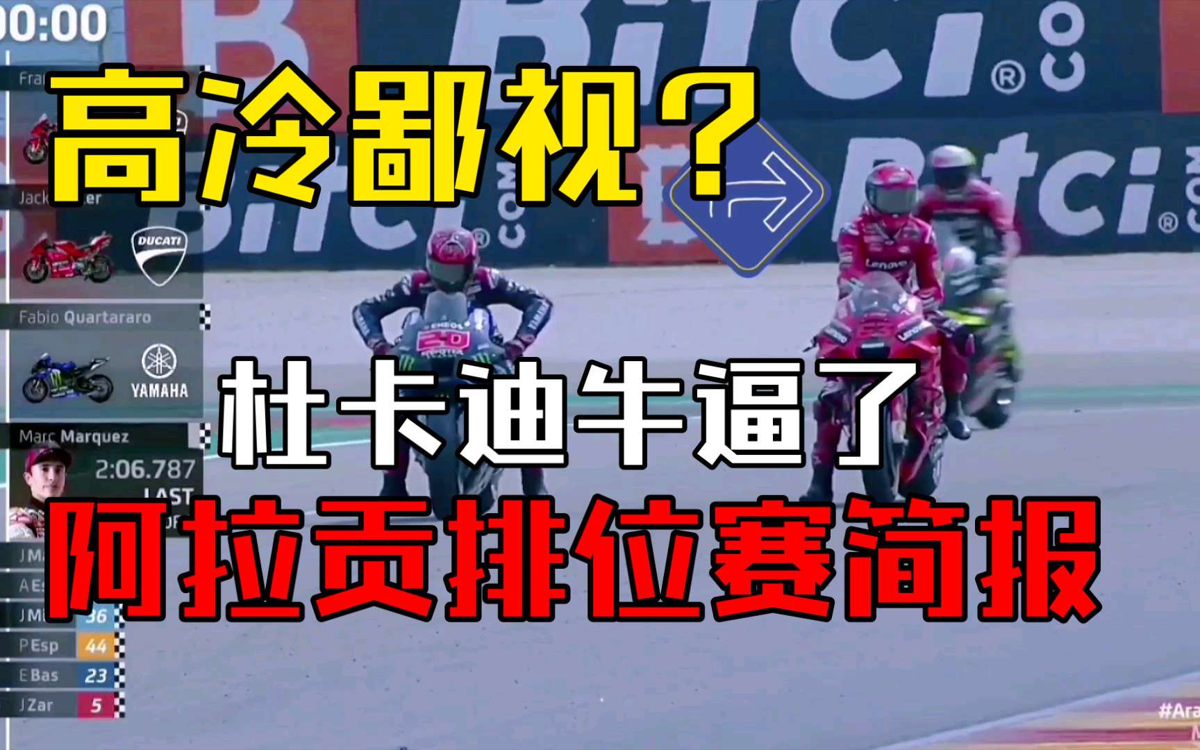 杜卡迪大获全胜，马奎斯也不慢第四位发车，9月11日阿拉贡排位赛简报！