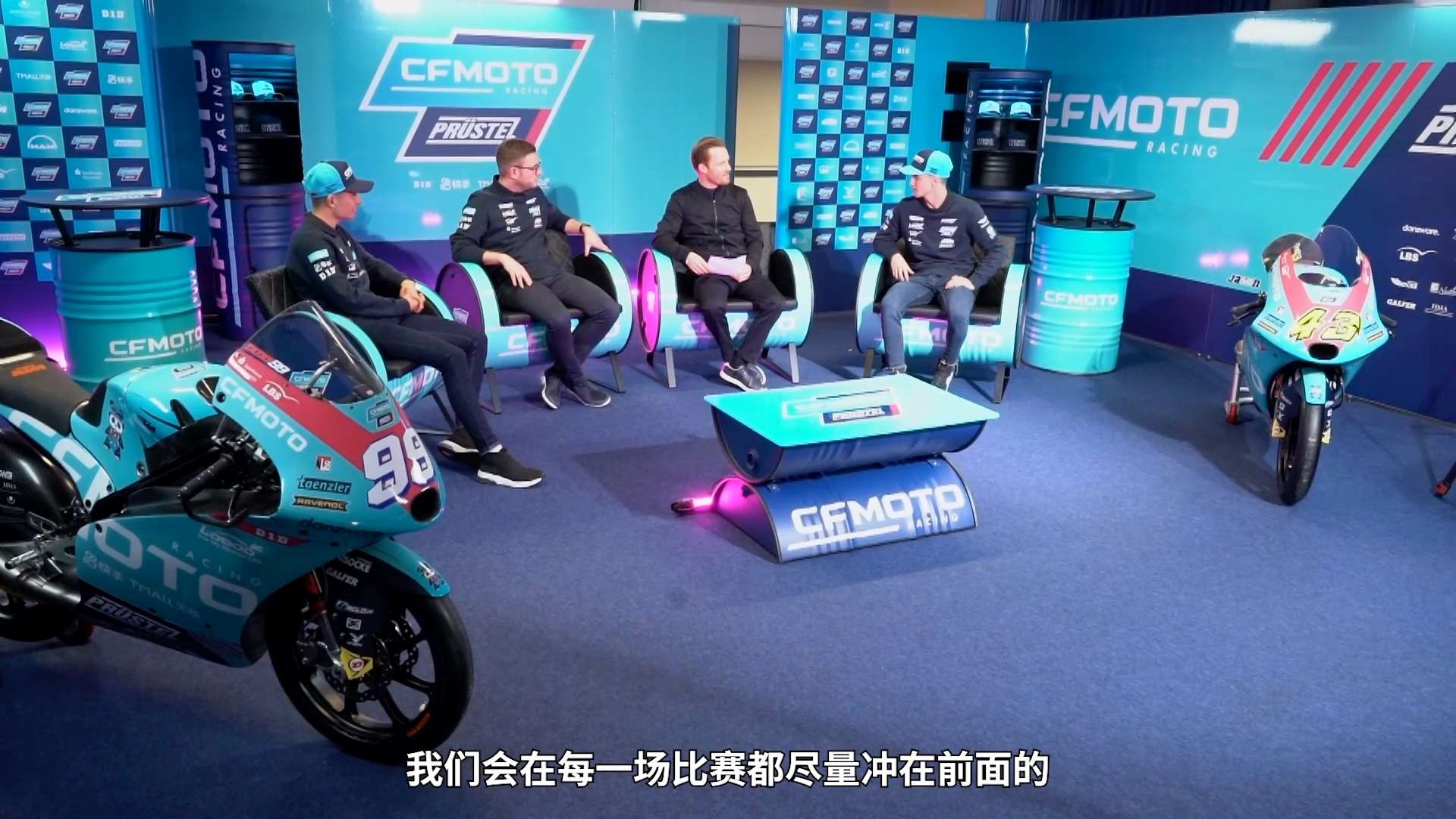 我对参加MOTOGP moto3组别的春风摩托车队的采访