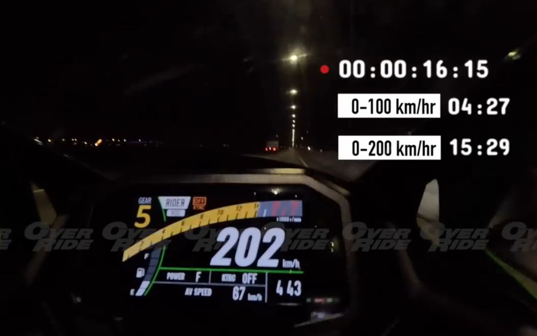 2023川崎ZX4RR百公里加速4.27秒0-200加速15.29秒